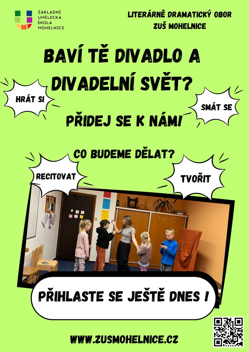 Přijďte k nám (nejen) hrát divadlo!