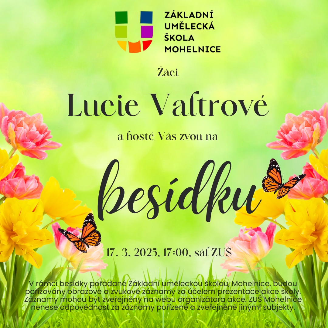 Besídka žáků Lucie Valtrové